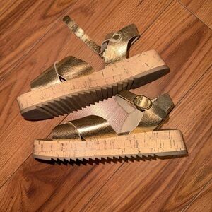 Zara Gold Kids Sandals